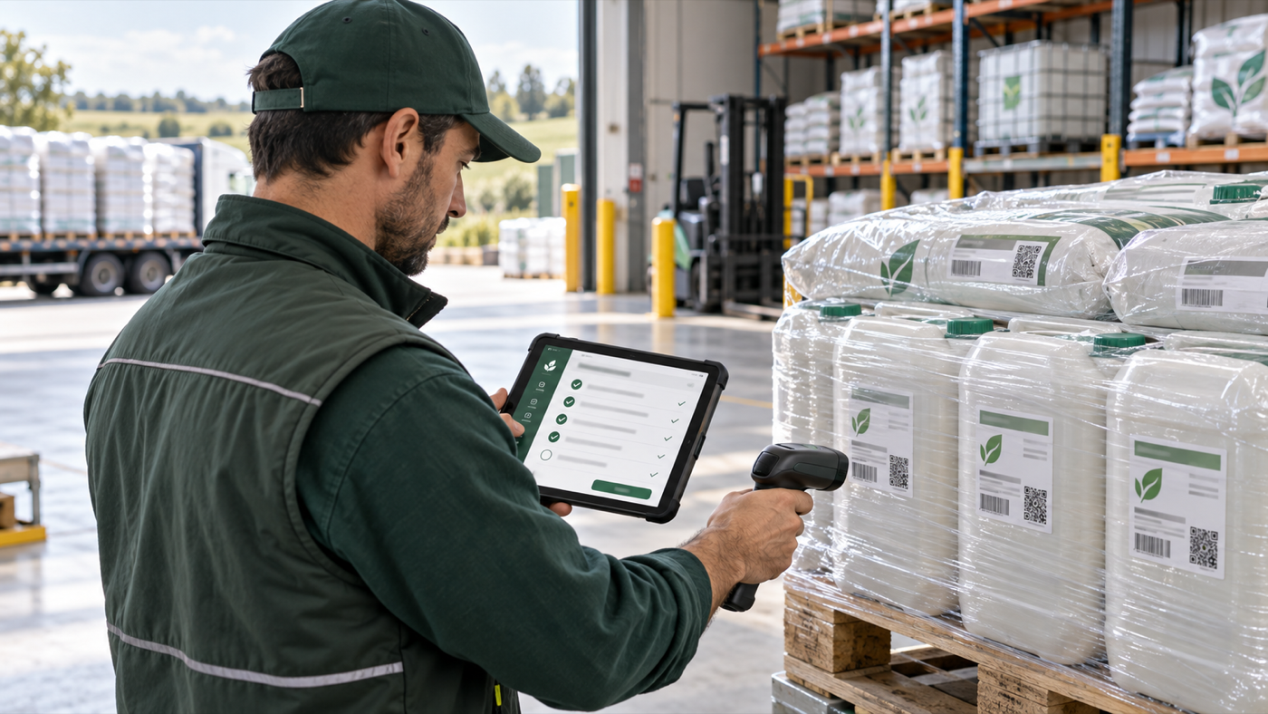 Control digital de trazabilidad en un almacén de fertilizantes