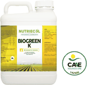 Envase de Biogreen K G 20 Litros Óxido de Potasio (K₂O) 12% Bioestimulante Engorde