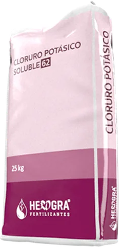 Envase de CLORURO POTÁSICO (0-0-60 ABONO CE) 25kg, sólido