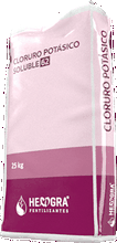 Envase de CLORURO POTÁSICO (0-0-60 ABONO CE) 25kg, sólido