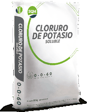 Envase de Cloruro Potasico 25kg Potasio K2O 60% - npk Cristalino Soluble, soluble
