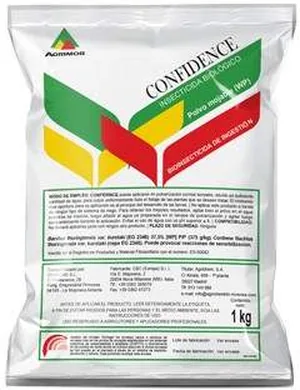 Envase de Confidence 1 kg - Bacilus Thuringiensis kurstaki (EG 2348) - Insecticida
