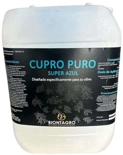 Envase de Cupro Puro 5 Litros Cobre (Cu) 7% Corrector carencias / Fungicida