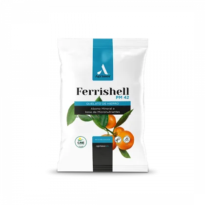 Envase de Ferrishell PM 42 · 5 kg, quelato de hierro eddha