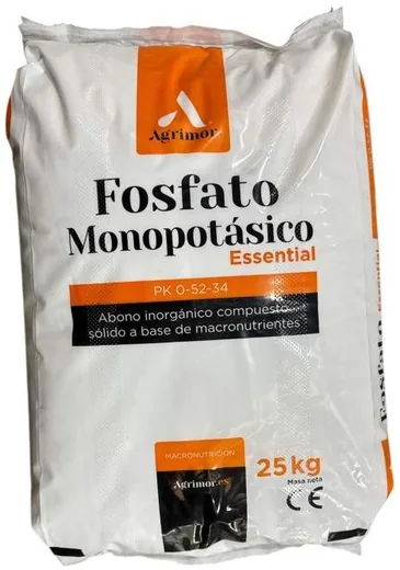 Envase de Fosfato monopotásico Zenagro · 25 kg, fosfato monopotásico