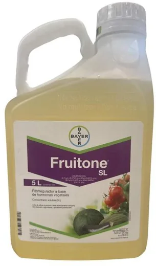 Envase de Fruitone 5 Litro ANA 0,675% + ANA AMIDA 1,8% - Fitorregulador - BAYER
