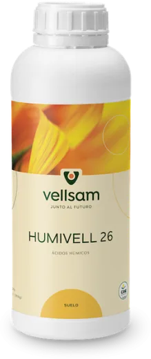 Envase de Humivell 26 20 LTS. Ácidos Húmicos y Fúlvicos. VELLSAM