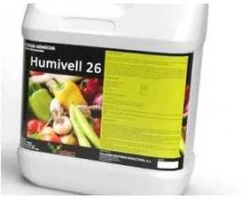 Envase de Humivell 26 · 5 L, ácidos húmicos y fúlvicos líquidos