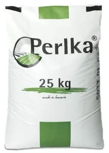 Envase de Perlka · 25 kg, cianamida cálcica; granulometría pendiente de confirmar