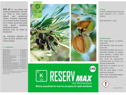 Envase de Reserv Max 12-5-42 5Kg - Abono npk foliar