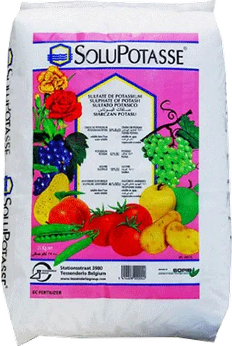 Envase de Sulfato potasico soluble 25kg, soluble