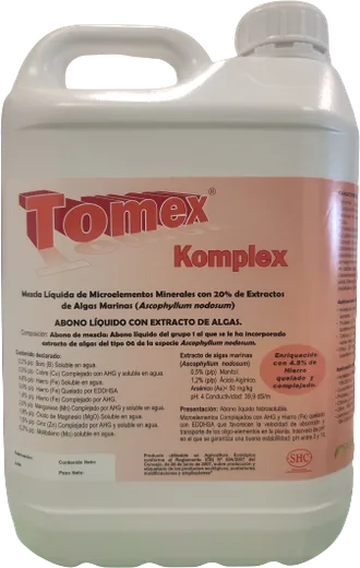 Envase de Tomex Komplex 5 Lts