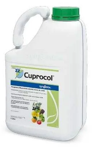 Envase de ZZ Cuprocol 5L azul Oxicloruro de cobre 70% fungicida - Syngenta