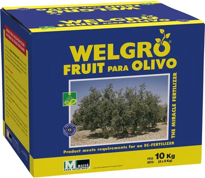Envase de WELGRO FRUIT PARA OLIVO, soluble