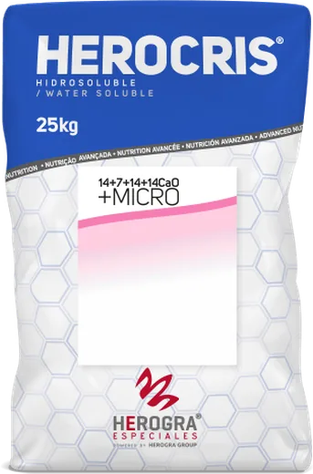 Envase de Herocris 14+7+14 +14 CaO Micro, soluble